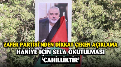 Zafer Partisi'nden dikkat çeken Hamas açıklaması