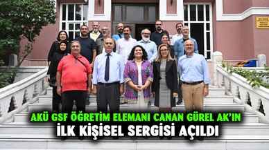 AKÜ GSF öğretim elemanı Canan Gürel Ak’ın ilk kişisel sergisi açıldı