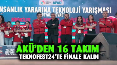 AKÜ’den 16 takım TEKNOFEST24’te finale kaldı