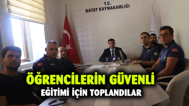 Eğitim güvenliği toplantısı yapıldı