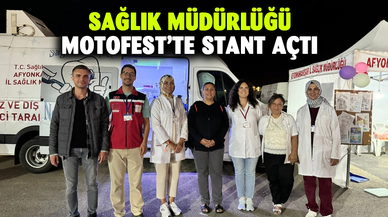 Sağlık müdürlüğü Motofest’te stant açtı