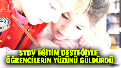 SYDV eğitim desteğiyle öğrencilerin yüzünü güldürdü