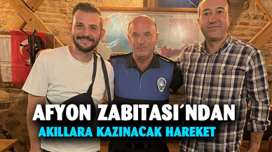 Afyon Zabıtası´ndan akıllara kazınacak hareket