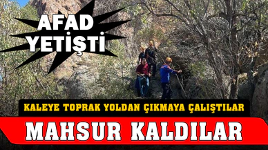 AFAD mahsur kalan vatandaşların imdadına yetişti