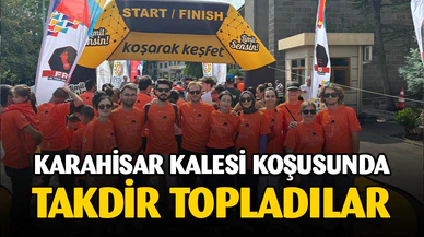 AFYON ANDA EKİBİ KARAHİSAR KALESİ KOŞUSUNDA TAM NOT ALDI