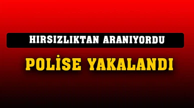Hırsızlık suçundan aranan şahsı polis yakaladı