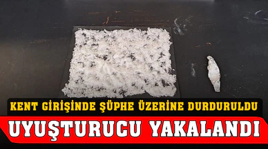 Şüphe üzerine durdurulan araçta uyuşturucu çıktı