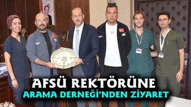 NDA arama kurtarma derneği temsilcilerinden AFSÜ’ye ziyaret