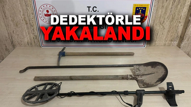 Afyonkarahisar’da iki şahıs dedektörle yakalandı