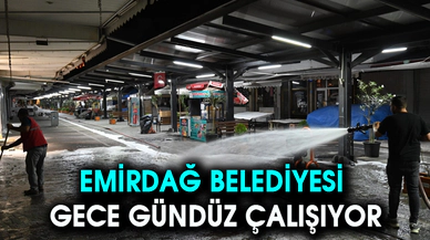 Emirdağ Belediyesi gece gündüz çalışıyor