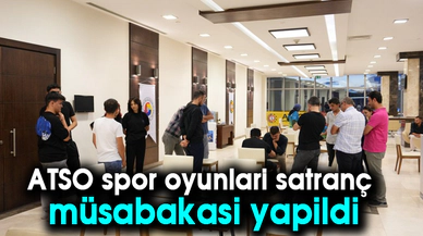 ATSO spor oyunlari satranç müsabakası yapıldı