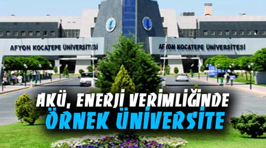 AKÜ, enerji verimliğinde örnek üniversite