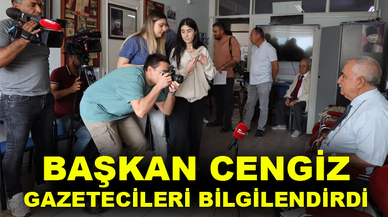 Başkan Cengiz, derneğin çalışmalarını anlattı