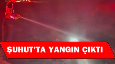 Şuhut’ta arazi yangını
