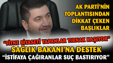 AK Parti'den Sağlık Bakanı'nı İstifaya Çağıranlara Tepki Geldi