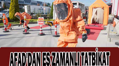 AFAD'DAN EŞ ZAMANLI TATBİKAT