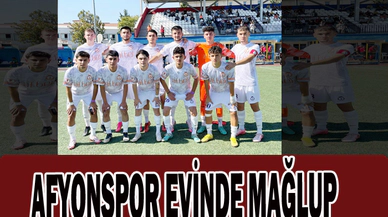 AFYONSPOR EVİNDE MAĞLUP