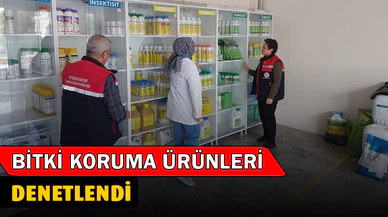 Bitki koruma ürünü bayilerinde denetim yapıldı