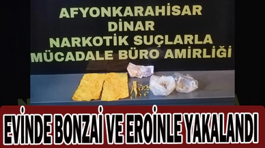 Eroin ve bonzai ile yakalanan şahıs tutuklandı