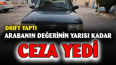 Tofaşçının yaptığı drift pahalıya mal oldu