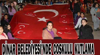 DİNAR BELEDİYESİ’NDE COŞKULU KUTLAMA