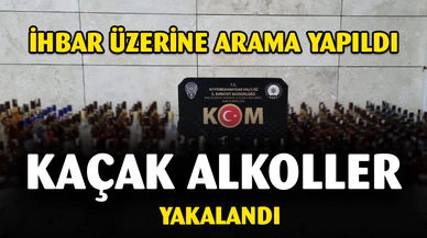 Polis 241 şişe sahre bandrollü alkol ele geçirdi