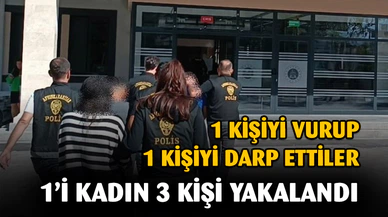 Bir kişiyi vurup bir kişiyi de darp ettiler