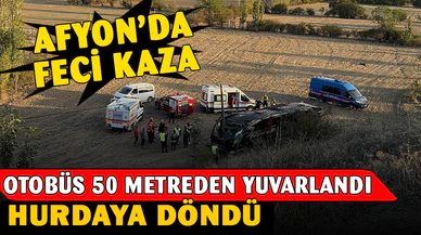 Şarampole devrilen yolcu otobüsünde 21 kişi yaralandı