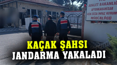 Afyonkarahisar'da hırsızlık suçundan aranana şahsı jandarma yakaladı