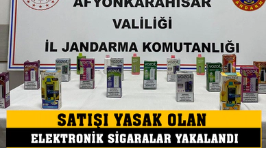 Afyonkarahisar’da elektronik sigara yakalandı