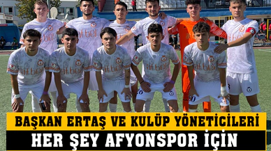 Kulüp Başkanı Ertaş ve yöneticileri:  “Her şey Afyonspor içindir”