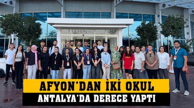 Afyonkarahisar’dan iki okul derece yaptı