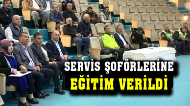 Servis şoförlerine eğitim verildi
