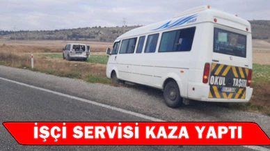 Afyonkarahisar'da işçi servisi kaza yaptı