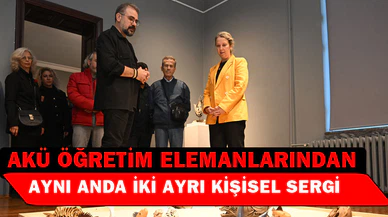 AKÜ öğretim elemanlarından aynı anda iki ayrı kişisel sergi