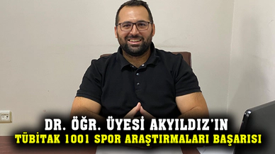 Dr. Öğr. Üyesi Akyıldız’ın TÜBİTAK 1001 spor araştırmaları başarısı