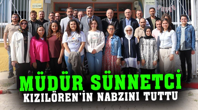 Müdür Sünnetci ilçenin eğitimdeki nabzını tuttu
