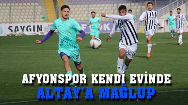 Afyonspor evinde mağlup
