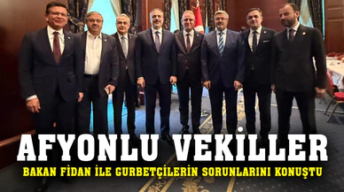 Bakan Fidan ile gurbetçilerin sorunları değerlendirildi
