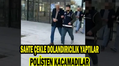 Sahte çekle dolandırıcılık yapan 3 kişi tutuklandı