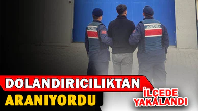Dolandırıcılık suçundan aranan şahsı jandarma yakaladı