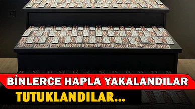 3 bin 346 adet hapla yakalanan 2 kişi tutuklandı