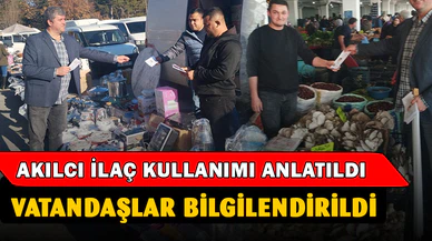 Vatandaşlara akılcı ilaç kullanımı anlatıldı