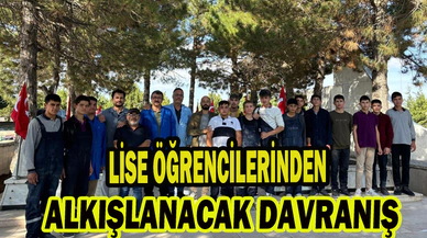 Liselilerden alkışlanacak davranış