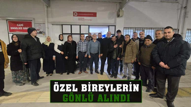 Özel bireylerin gönlü alındı