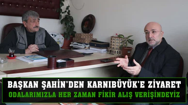 Başkan Şahin, Başkan Karnıbüyük ile görüştü