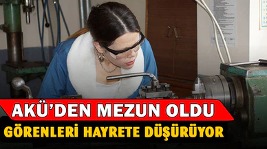 Kadın makine kalıp öğretmenini gören şaşırıyor