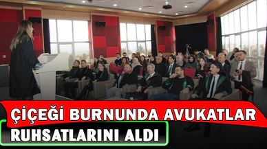 Yeni avukatlar ruhsatlarını aldı