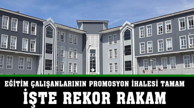 Eğitim çalışanlarının promosyon ihalesi yapıldı