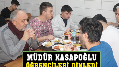 Müdür Kasapoğlu Öğrencilerle Kahvaltıda Bir Araya Geldi